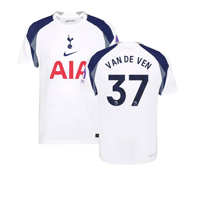 2025-2026 Tottenham Hotspur Authentic Home Shirt (Van De Ven 37)-SoccerKits Hub | Buy Soccer Jerseys Online